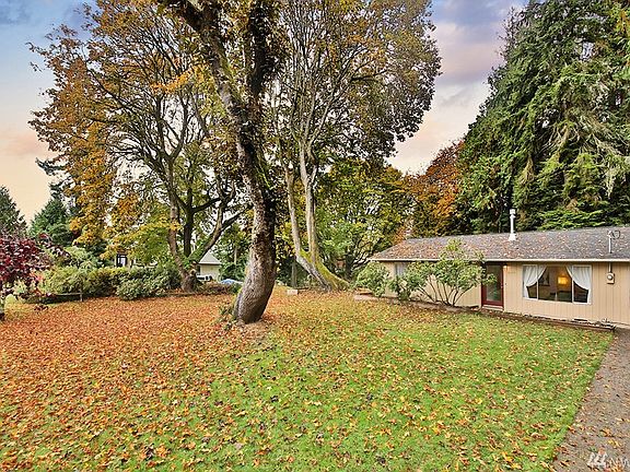 Level useable yard with Maple trees, cedars & firs. Vacant lot to the left of the house is available.  Septic & drain field of house are in the front yard.
