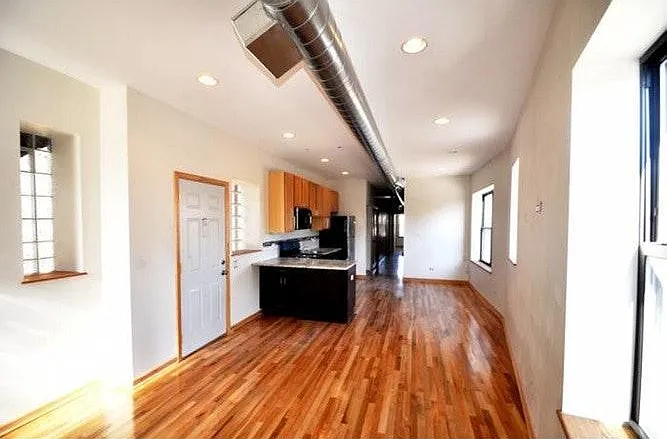 Living room towards kitchen
