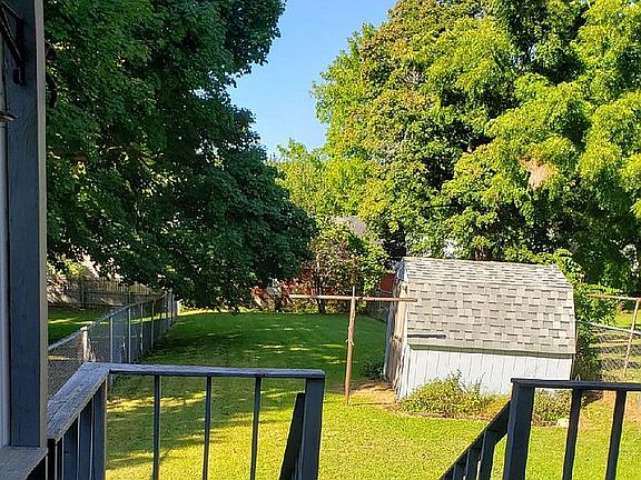 large fenced in back yard