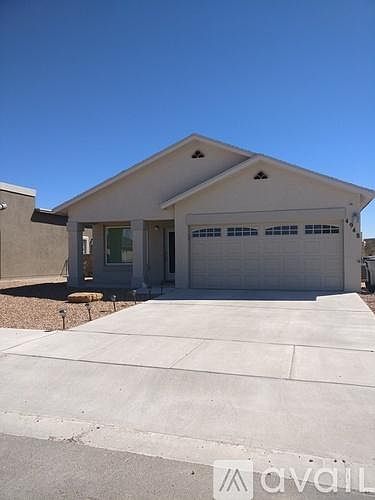 2 car garage and porch