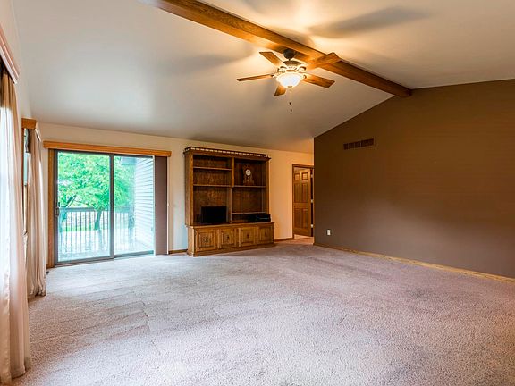 Living Room with Patio Doors to Deck