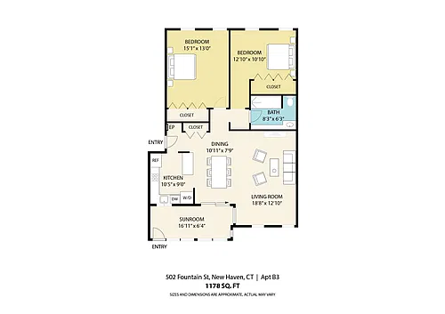 Floor plan Imperial Gardens 2 bed