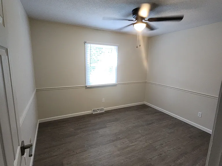 4th bedroom new ceiling fan (view from doorway- closet to the right - not visible in picture)