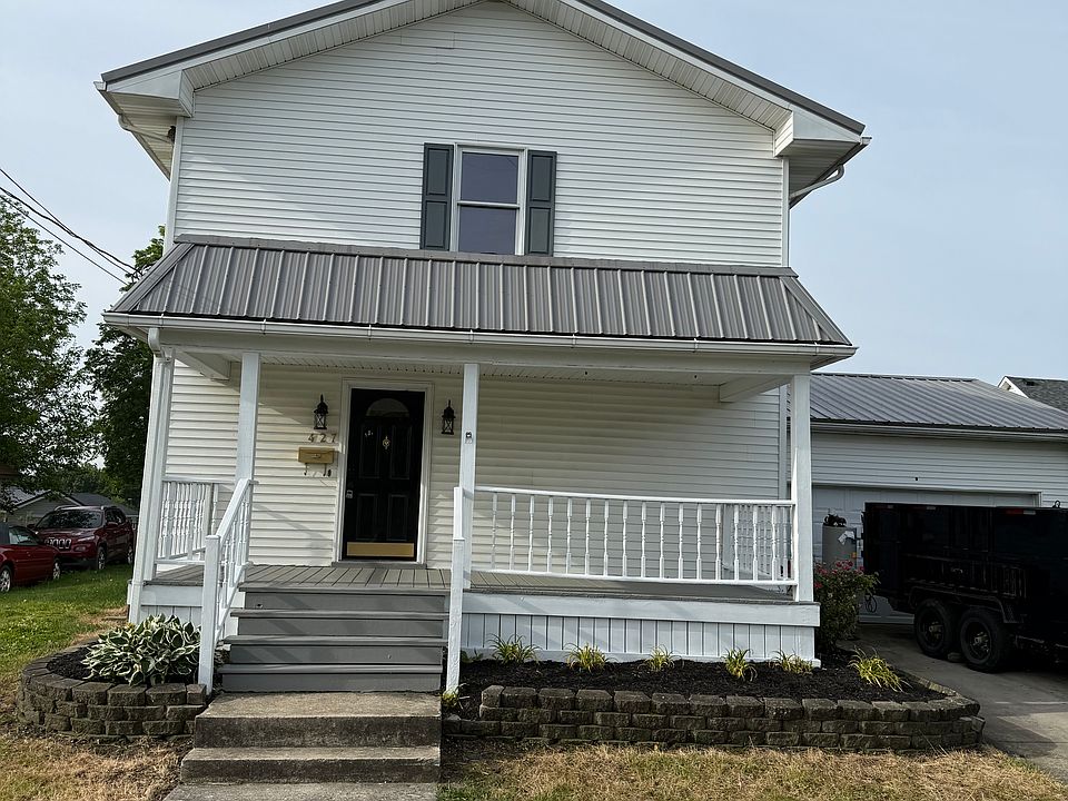 Front of the house. Super nice front porch.