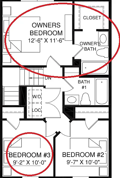 3 bed, 2.5 bath, 1220 sqft, $525 — Photo 2