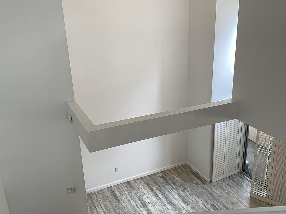 View from loft to living room