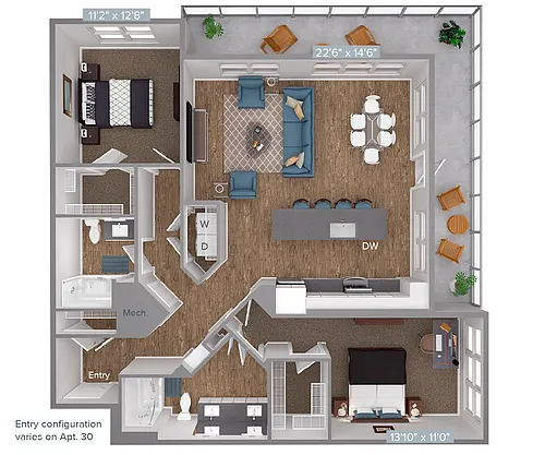 Floor plan BM15-D2-1263