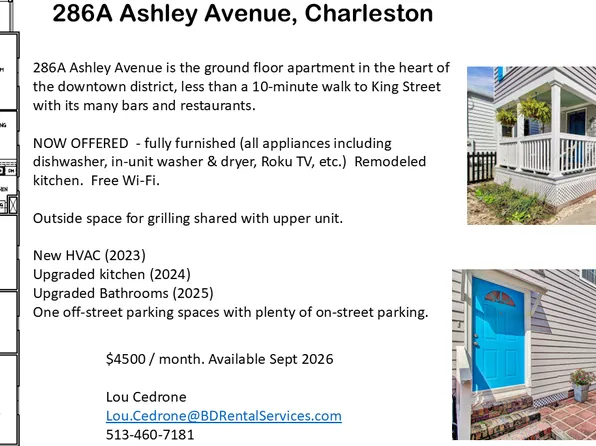 286 Ashley Ave APT A, Charleston, SC 29403