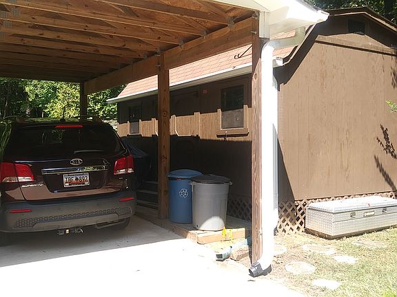 Carport and workshop