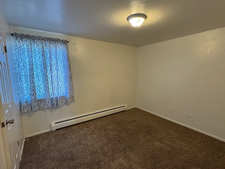 South bedroom with walk-in-closet.