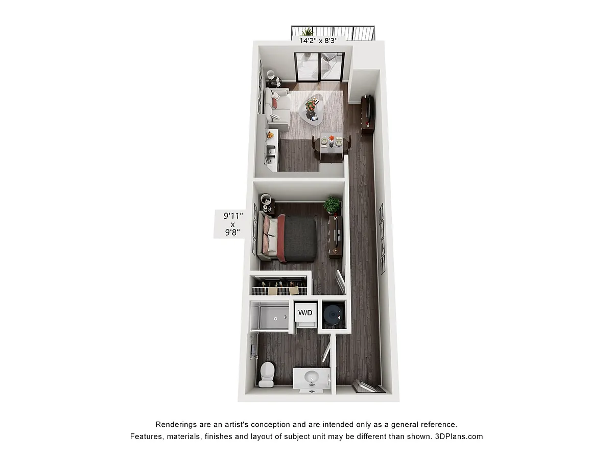 Floor plan Parkside Suite