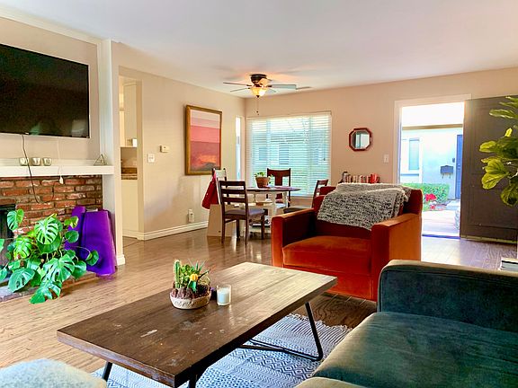 Living room and dining area