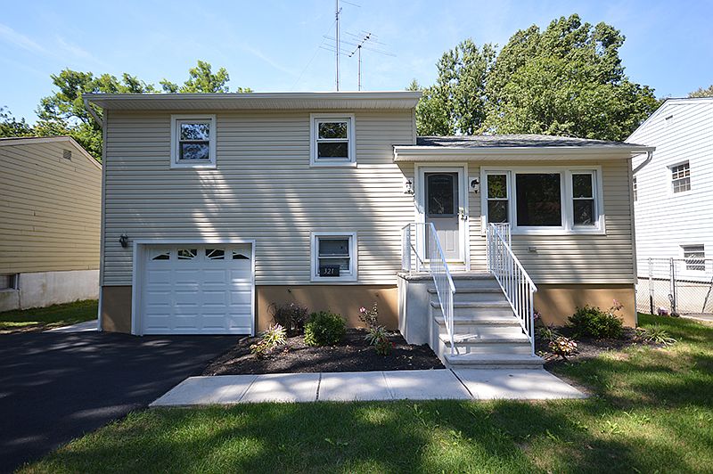 Front view from curb