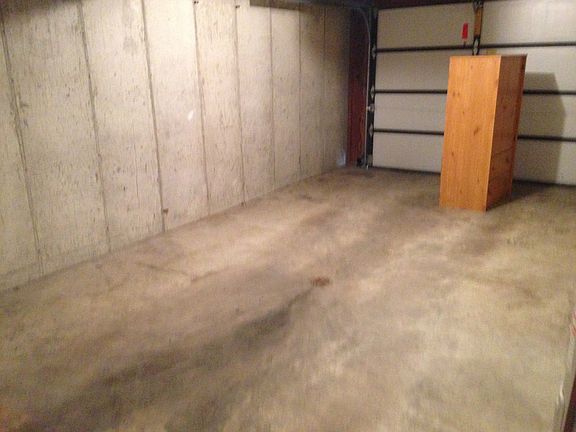 interior of attached garage