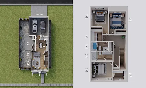 Floor plan 3x2.5 Single Family Home