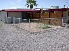 Fenced yard at unit 2