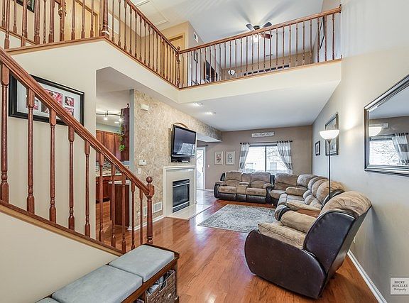 Spacious ~ Open Living Room with Two Story Foyer