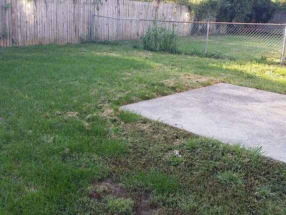 Private fenced back yard