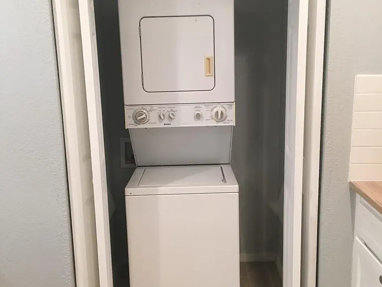 Washer and dryer in unit