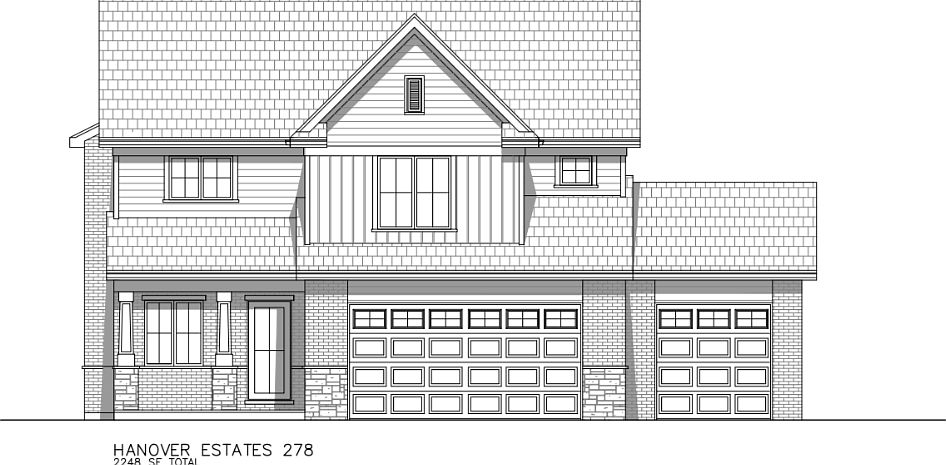 The Cedar - 3 Car Garage