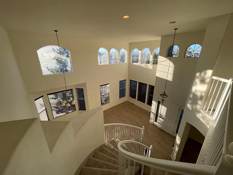 Living room from upstairs
