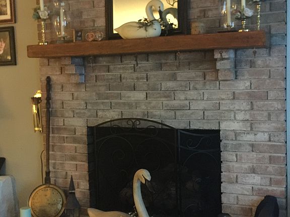 Springtime our fireplace 