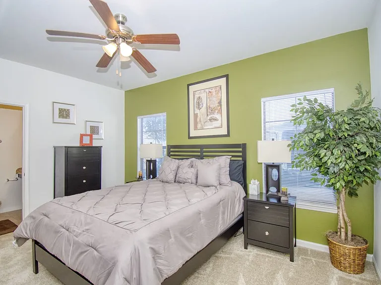 Spacious bedrooms with updated interiors