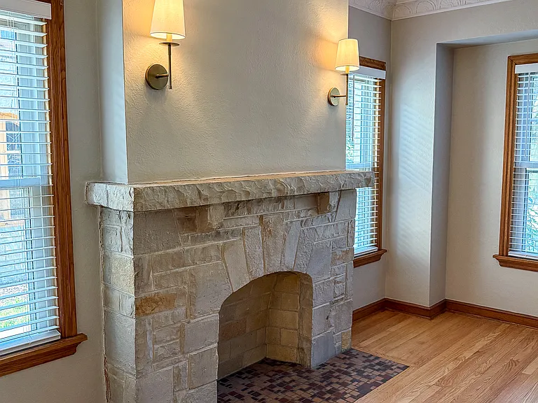 Gorgeous original faux fireplace