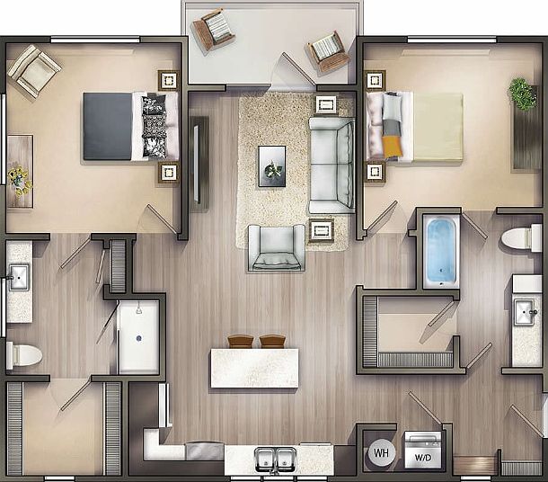The floor plan