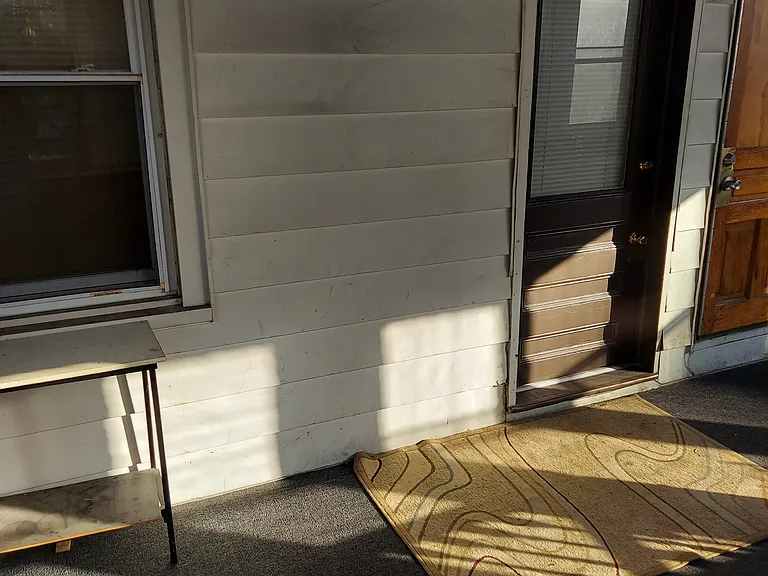 Enclosed porch entrance