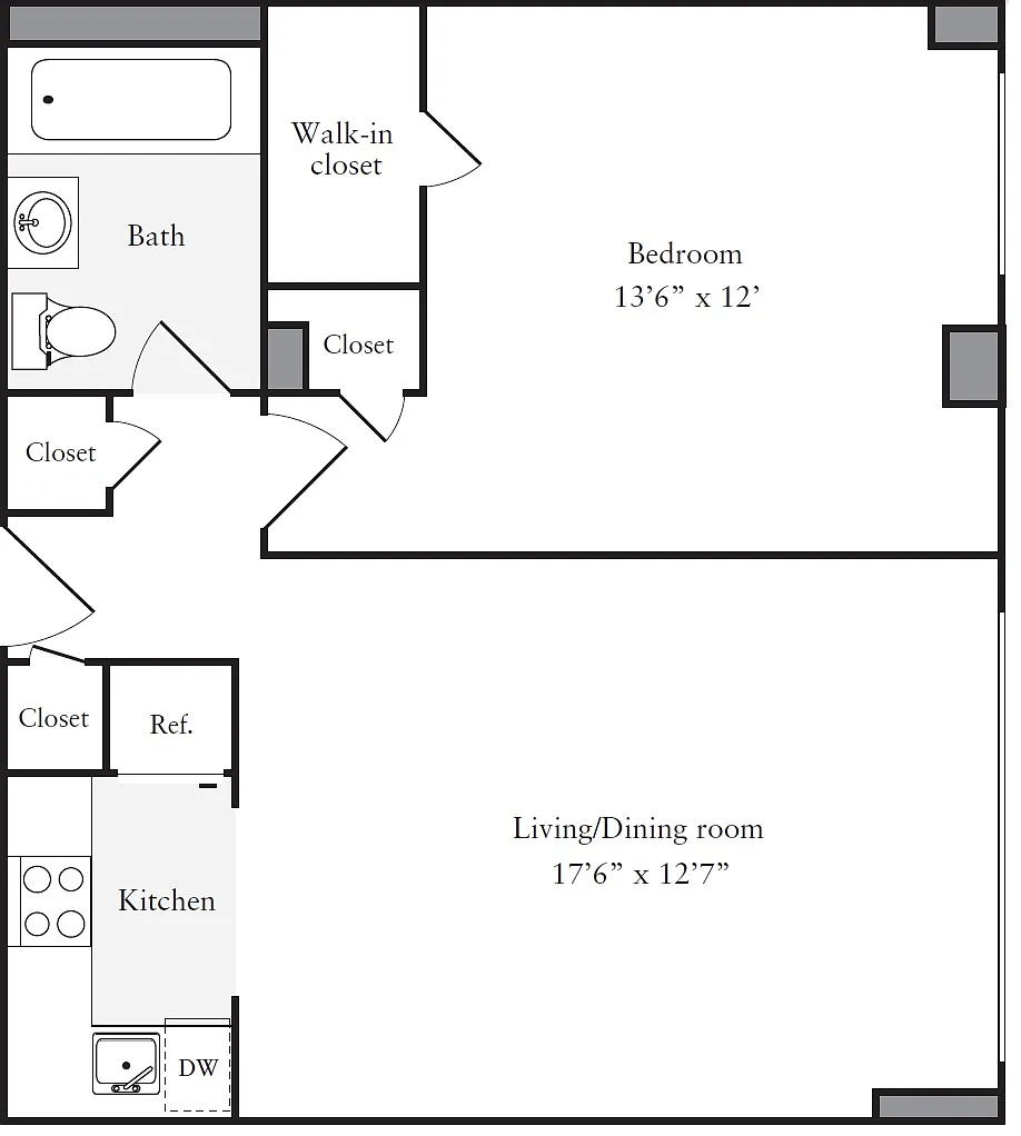 Floor plan A1-800sq-Tier2