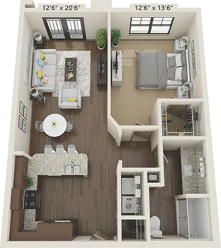 Floor plan 1X1