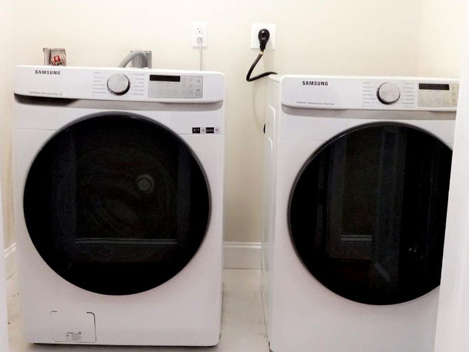 Washer and dryer in the unit