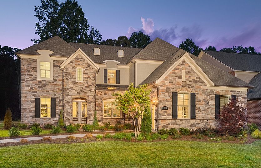 Stonegate Exterior 8 features stone, shakes and covered front porch
