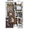 Floor plan Traditional A 1x1 586-593 SF
