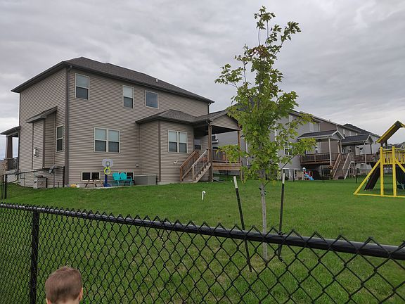 Large fenced backyard