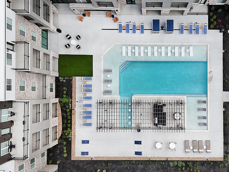 Aspire | Aerial Pool & Courtyard