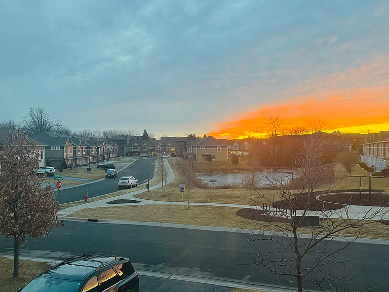 Evening Sunset View from upstairs!