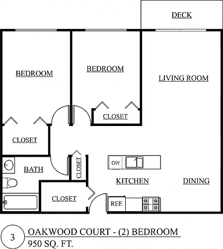 Floor plan Two Bedroom C