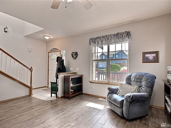 Tile entry and upgraded spindle staircase.