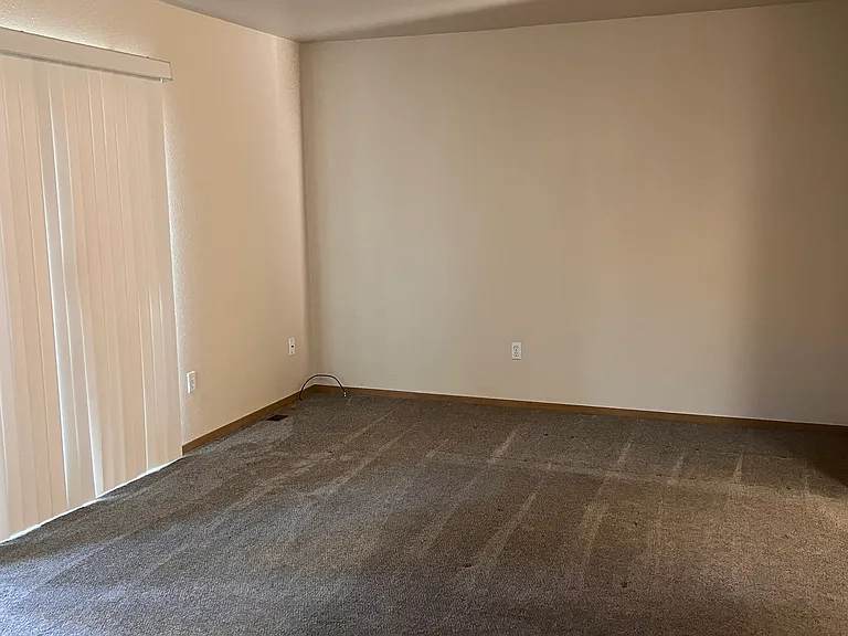 view of living room from the kitchen