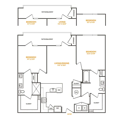 Floor plan B3