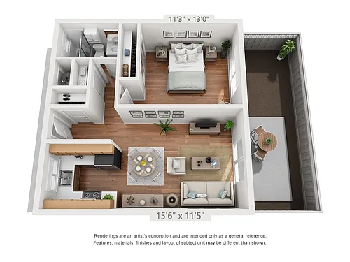 Floor plan 1X1