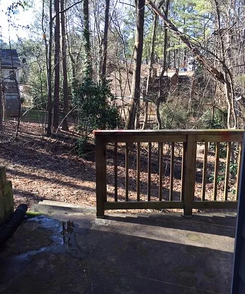 Back Porch w/private view of woods