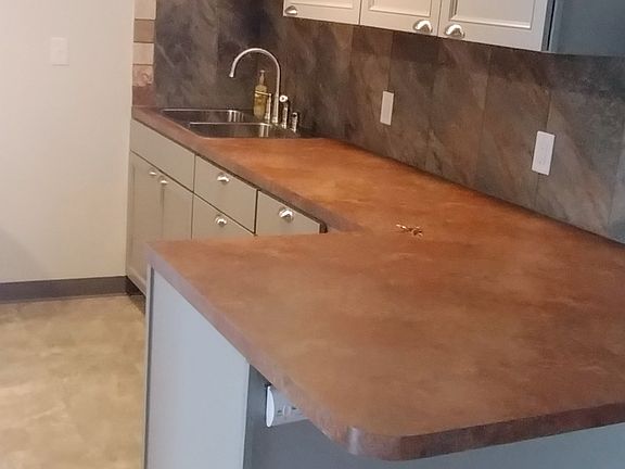 view of the kitchen and the breakfast bar. Stools are available if needed