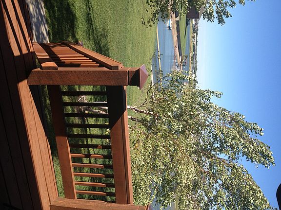 looking off the deck