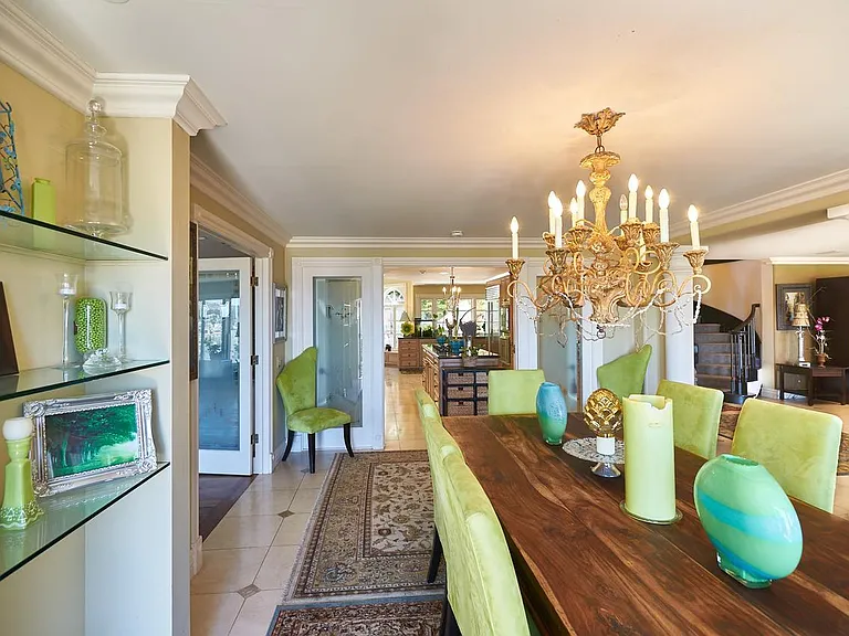 Dining room with you through kitchen