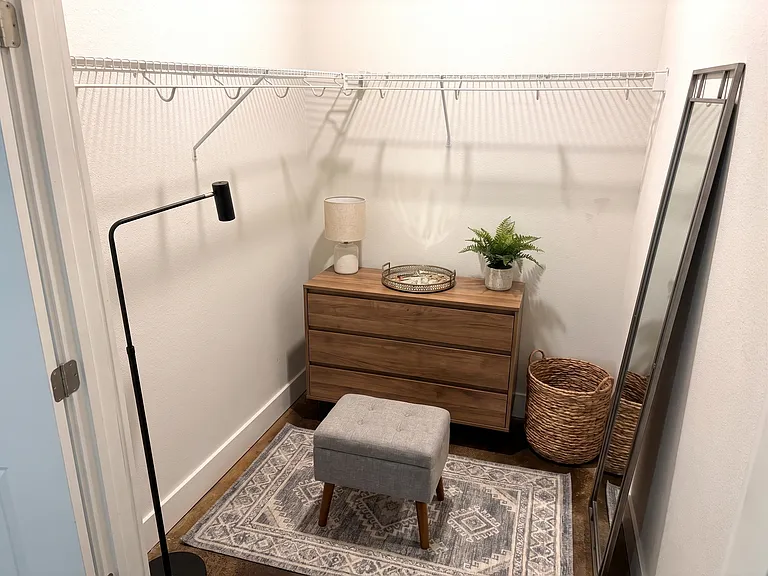 Spacious Walk In Closet
