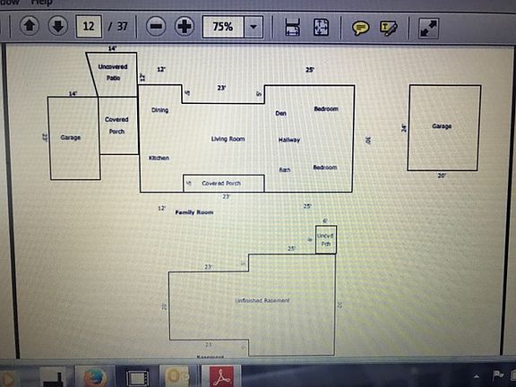 Floor Plan Brick Ranch
