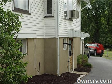 Side entrance  into part finished basement